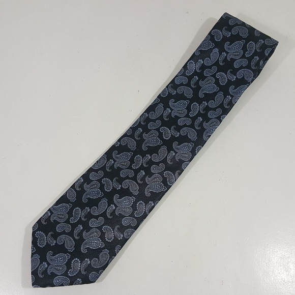 Michael Kors Mens Neck Tie Multicolor Silk Paisley - Picture 1 of 4